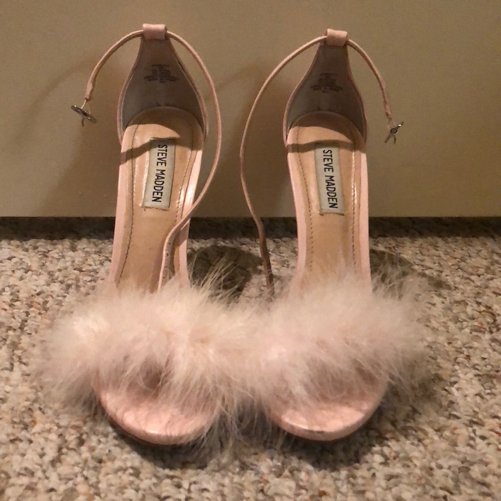 Marabou Feather Heels